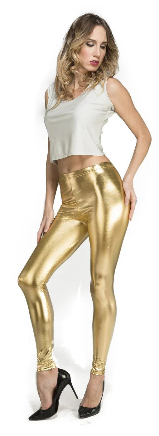 Leggings Dorados Medias y Pantys Viving